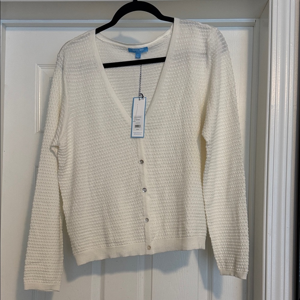 Women's Cream Cardigan Sweater